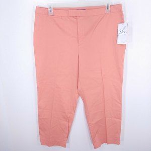 J.H. Collectibles Coral Front Pocket Spandex Stretch Pants JKMU28 Women Size 16